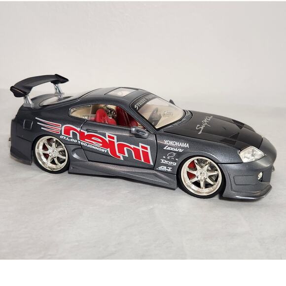 Toyota Supra Turbo Street Tuner 1/24 Scale Import Racer With Working Lights - Picture 1 of 12